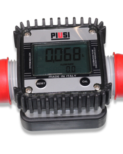 Flow meter battery-operated 1" m/fm